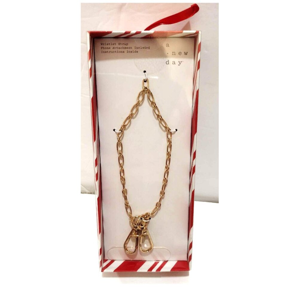 A New Day Wristlet Strap Gold Cellphone/Purse - Lobster claw Clasp